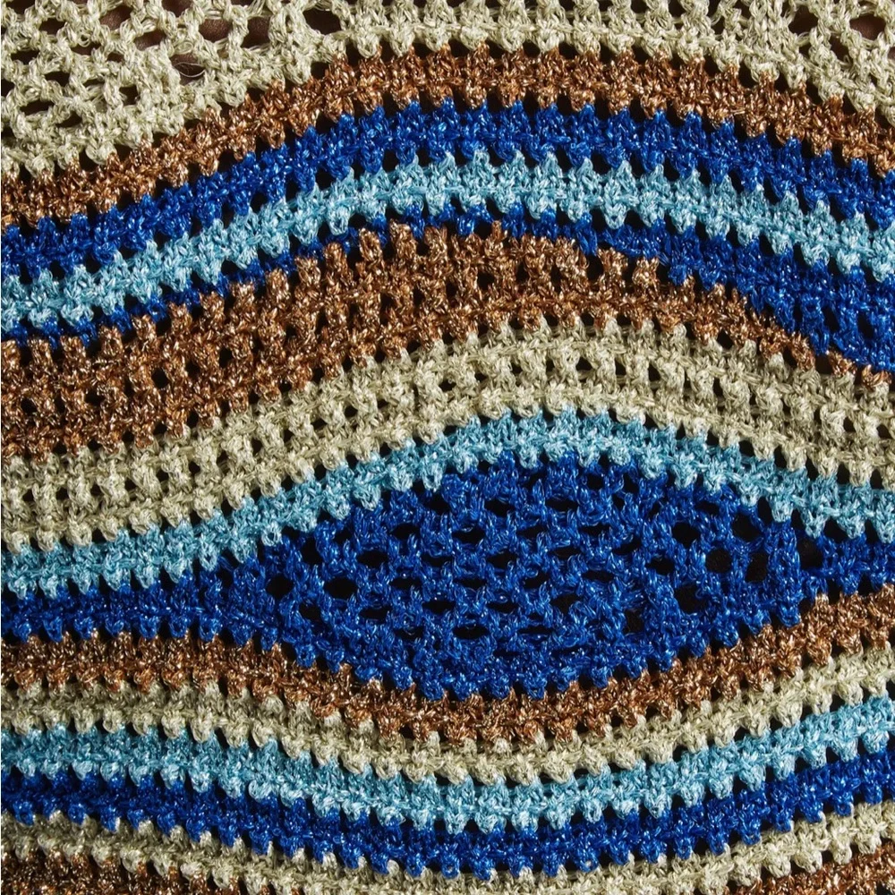 FARM Rio Mixed Waves Striped Cardigan NWOT $198 - Picture 8 of 14